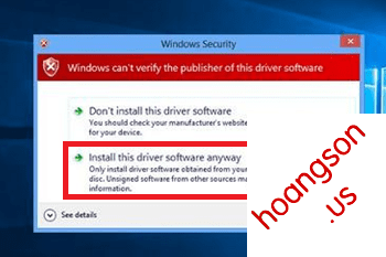 Cách tắt xác minh chữ ký điện tử driver trên Windows 10