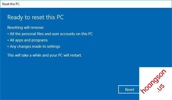 Hướng Dẫn Cách Reset Windows 10 Không Mất Dữ Liệu (Reset Win 10) 19