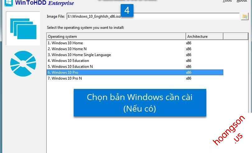 Cách Cài Win 10/8/7/Windows Server Từ Ổ Cứng Bằng WinToHDD 16