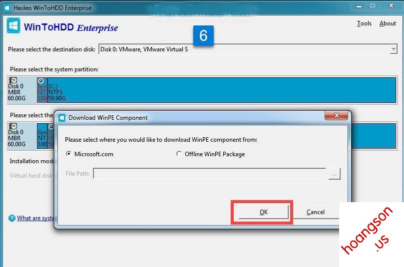 Cách Cài Win 10/8/7/Windows Server Từ Ổ Cứng Bằng WinToHDD 18