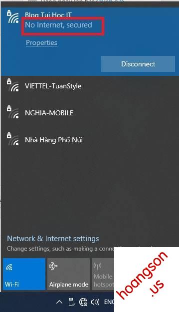 Khắc phục lỗi Wifi báo No Internet, Secured trên Windows 10 2004 8