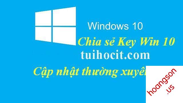 Key Windows 10 Pro Kích Hoạt Bản Quyền 2020 Mới Nhất 2